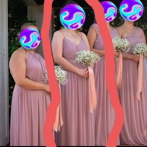 Quartz, Size 10, spaghetti strap David's Bridal Bridesmaid Dress